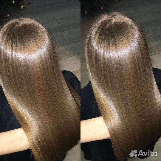 Кератиновое выпрямление волос