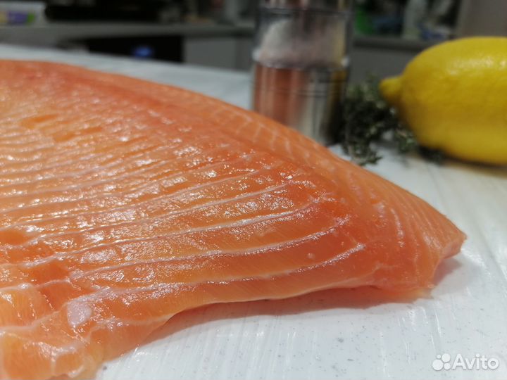 Семга охлажденная/креветки тигровые
