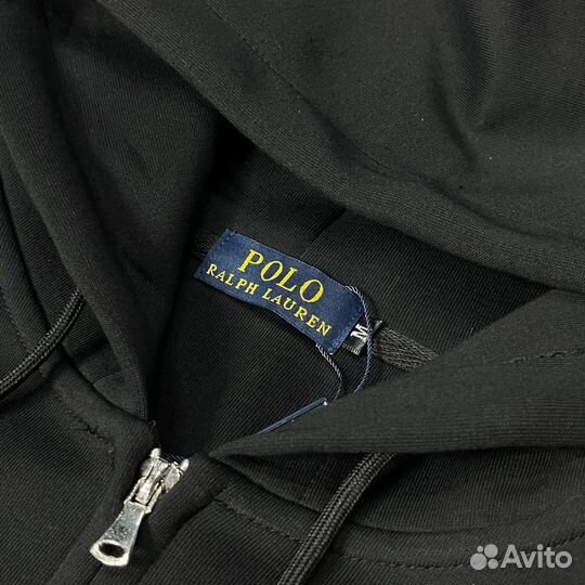 Polo ralph lauren зип худи черное