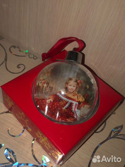Новогодний шар с фотографией