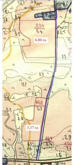 Участок 6,8 га (СНТ, ДНП)