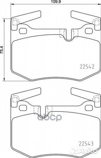 Колодки тормозные дисковые зад NP1147 nissh