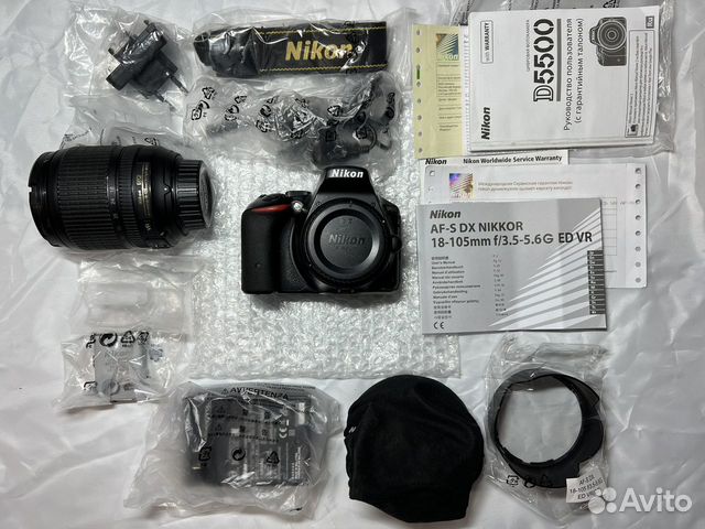 Фотоаппарат Nikon D5500 Kit + 18-105mm объявление продам