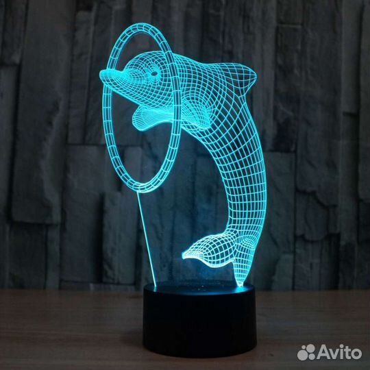 3D светильник из оргстекла