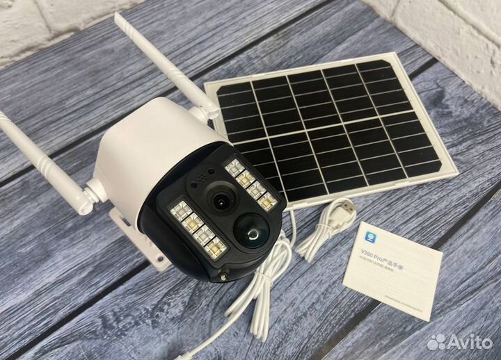 Камера видеонаблюдения 4G с солнечной батареей арт