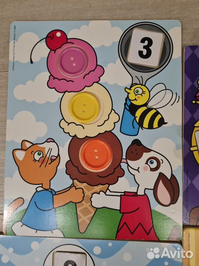 Развивающая игра Пуговки по числам Melissa&Doug