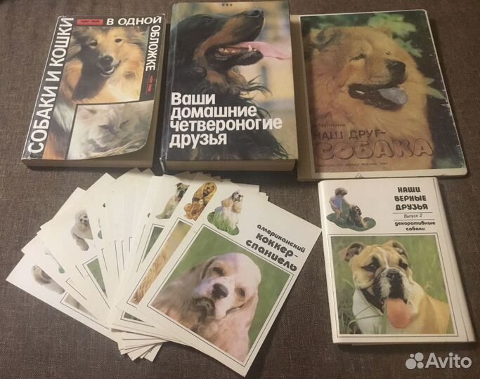3 Книги и комплект открыток о собаках