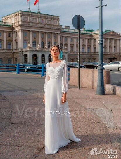 Свадебное платье прямое Новое