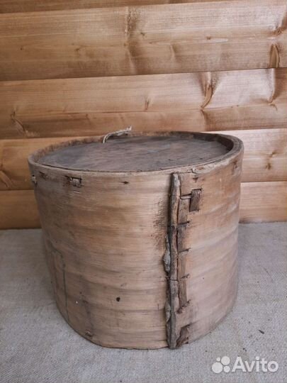 Короб Лубяной С Крышкой для Хранения Муки 19в 1