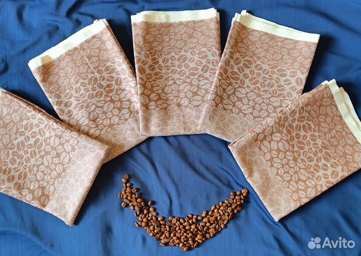 Полотенце кухонное новое лен жаккард