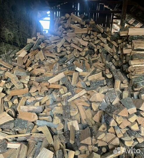 Дрова колотые дуб