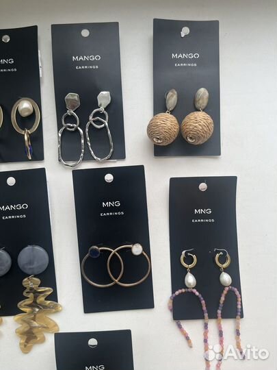 Серьги бижутерия Mango