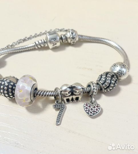Pandora браслет с шармами