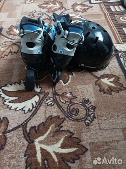 Коньки ролики 2 в 1 раздвижные