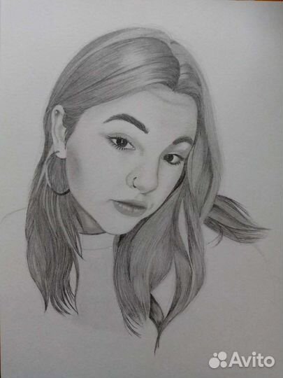 Портрет по фото карандашом