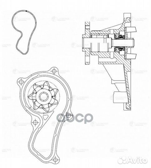 Насос водяной LWP2321 luzar