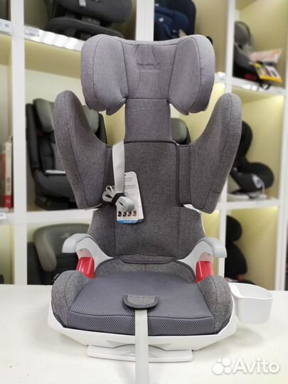 Автокресло 3-12 лет изофикс Ducle Junior серый