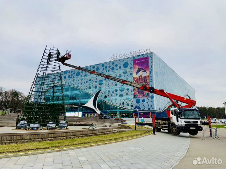 Аренда и услуги телескопической автовышки, 350 кг, 40 м