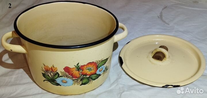 Эмалированная кастрюля 4 штуки