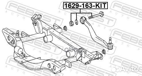 Болт эксцентриковый к-кт (шайба,гайка) MB 1629