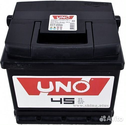 Аккумулятор автомобильный 45 Ач UNO