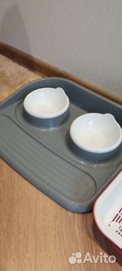 Кошачий набор. Миска, когтеточка, лоток