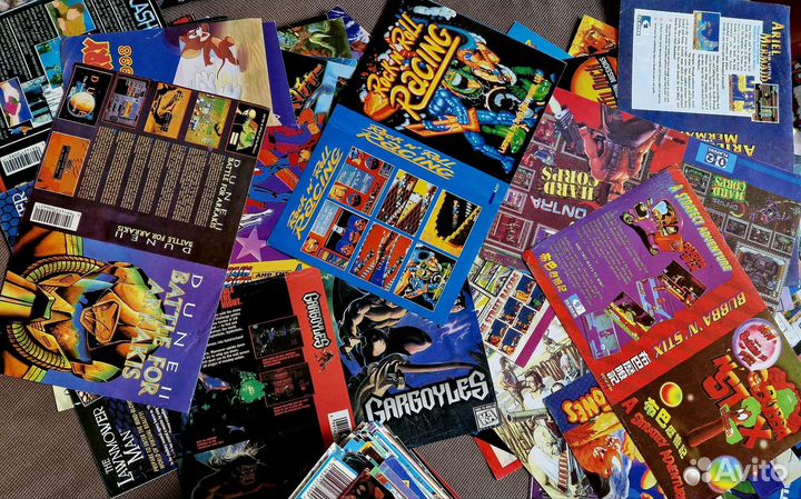 Sega обложки для картриджей из 90х