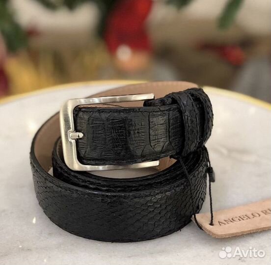 Ремень из кожи питона