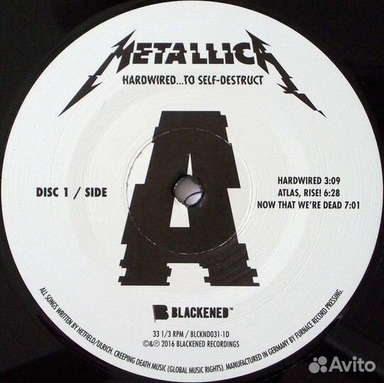 Виниловая пластинка Metallica – Hardwired.To Self