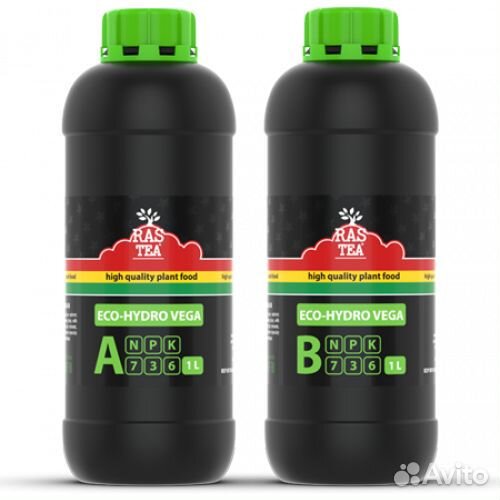 Удобрения Eco-Hydro Flores A/B Vega A/B (RasTea)