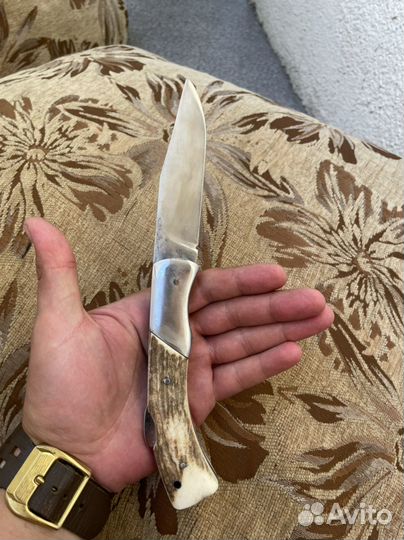 Нож складной ручной работы