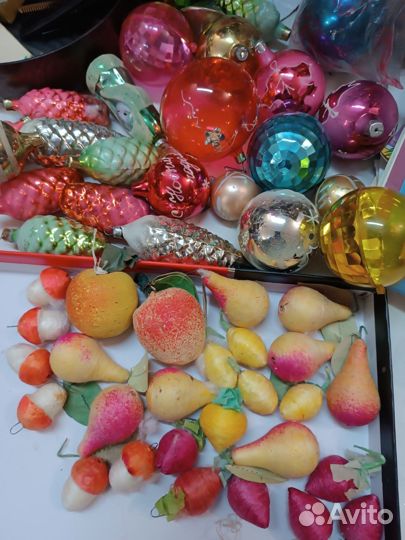 СССР ёлочные игрушки гирлянда