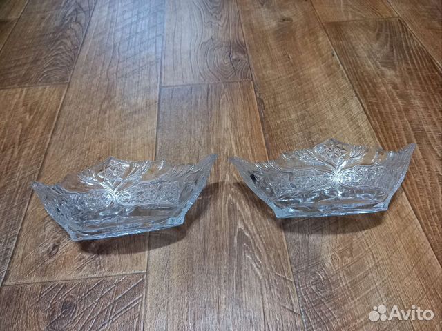 Ладья ваза хрустальная СССР