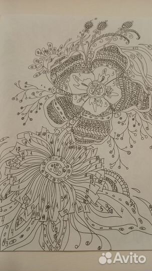 Рисунки по цифрам Магические цветы