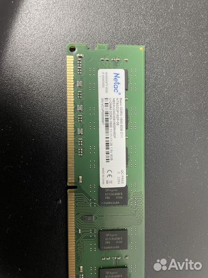 Оперативная память ddr3 8 gb 1600 Netac