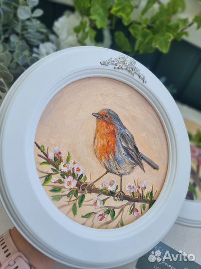 Птички картина маслом с птицей птички птица маслом