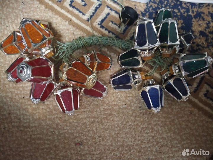 Гирлянда СССР фонарики Радуга 1