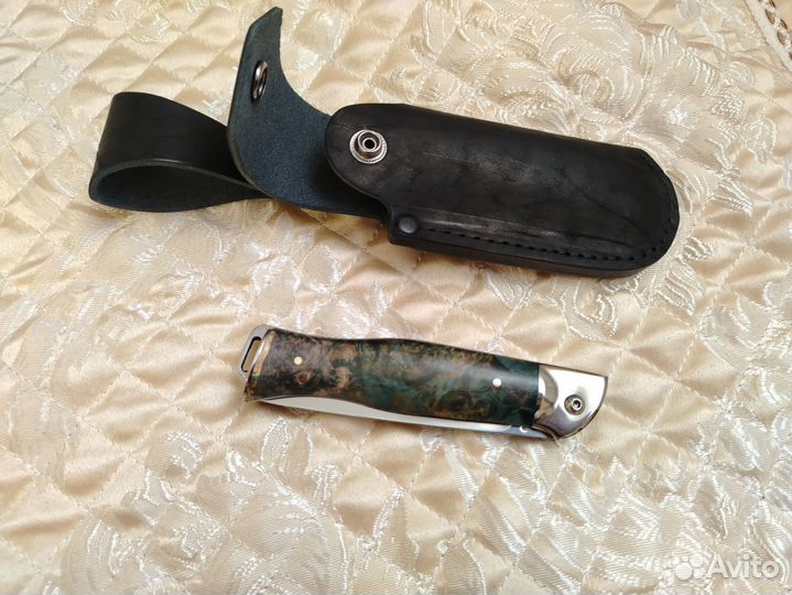 Нож складной ручной работы