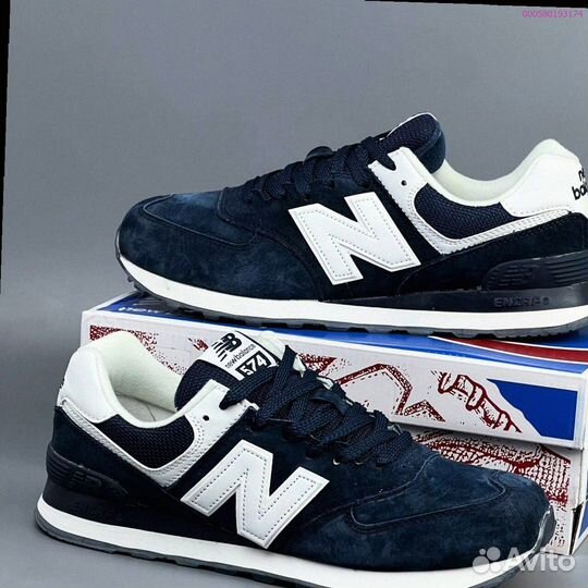 Кроссовки New Balance 574 Blue (Арт.38192)