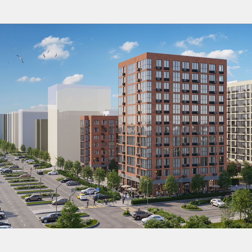 3-к. квартира, 66,2 м², 12/12 эт.