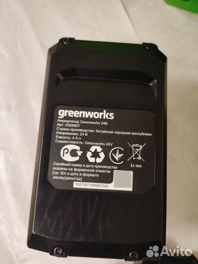 Воздуходувка greenworks 24V