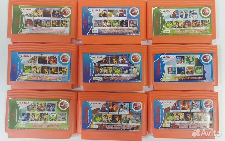 Картриджи для приставок sega 16 и 8 bit