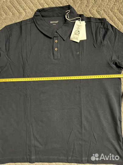 Поло мужское с длинным рукавом mustang, XXL, новое