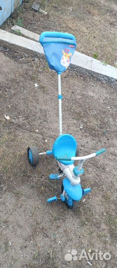 Детский трехколесный велосипед коляска