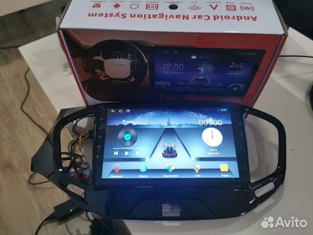 Магнитола на андроиде 2-32 для Лада Веста qled