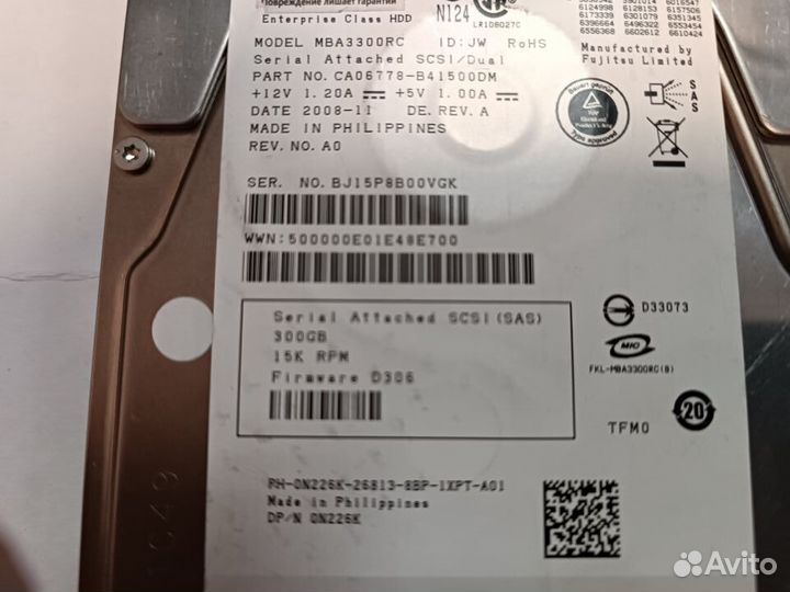 HDD Hitachi Fujitsu Seagate ST3146356SS Cheetah