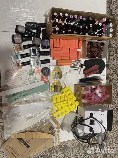 Набор для маникюра и педикюра расходники аппарат