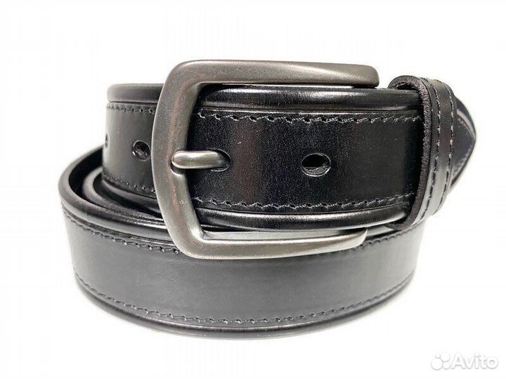 Ремень кожаный Премиум 6467 Black