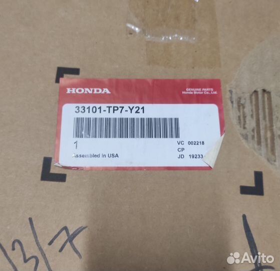 Фара 33101TP7Y21 Honda
