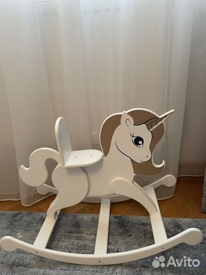 Качалка для кукол Единорог Манюня